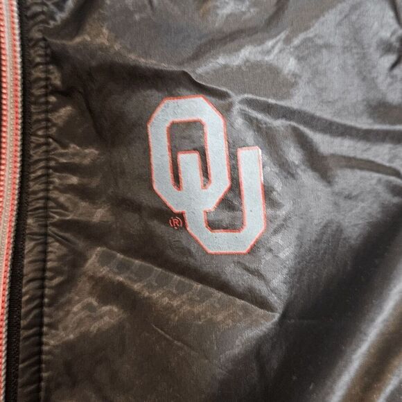 Nike Oklahoma University Full Zip Dri Fit Hooded Jacket Womens Black/Red Size Sm - Picture 2 of 4